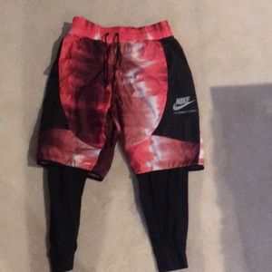 Nike international 2 in 1 shorts and tights